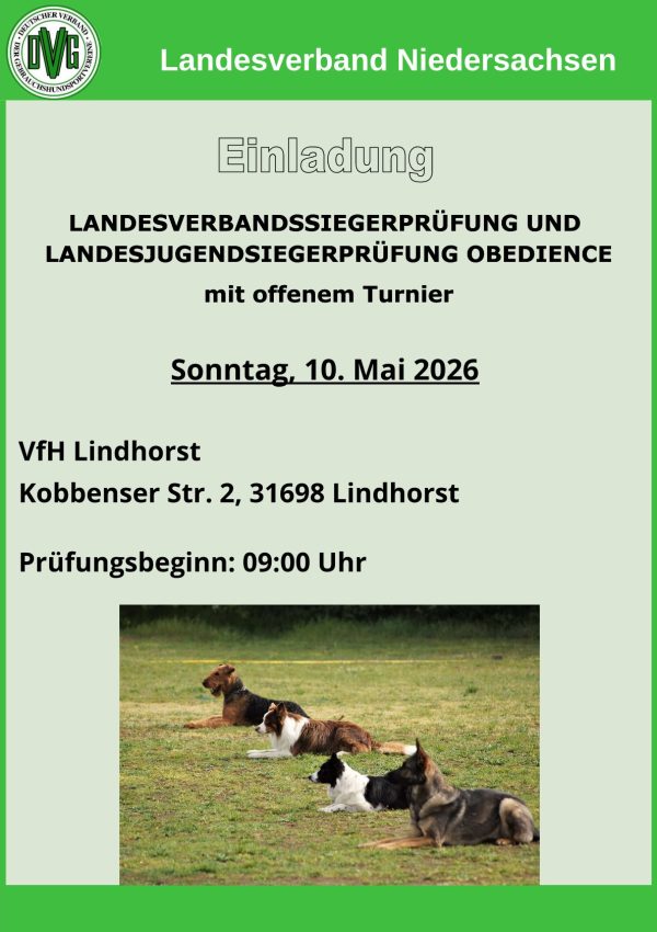 einladung lvsp obedience